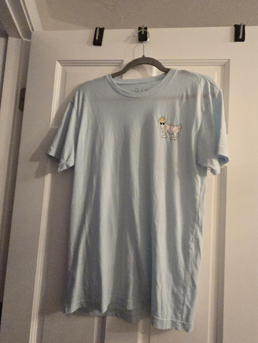 EUC GOAT Men's Lt. Blue Short Sleeve T-shirt Size M